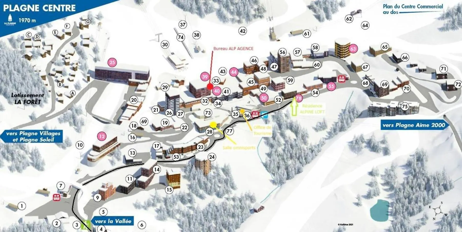 Residence Alpine Loft - Appartement 3 Pieces + Cabine 6 Pers- Haut De Gamme - Alpine Loft - Plagne Centre Mae-3331 La Plagne-Tarentaise Apartment